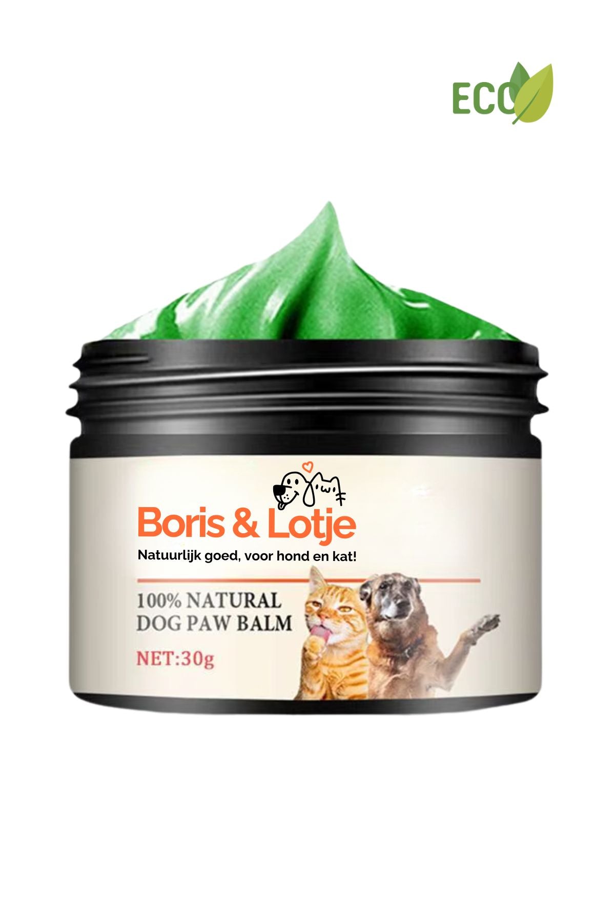 Neus- & Pootbalsem voor honden en katten - 100% natuurlijk